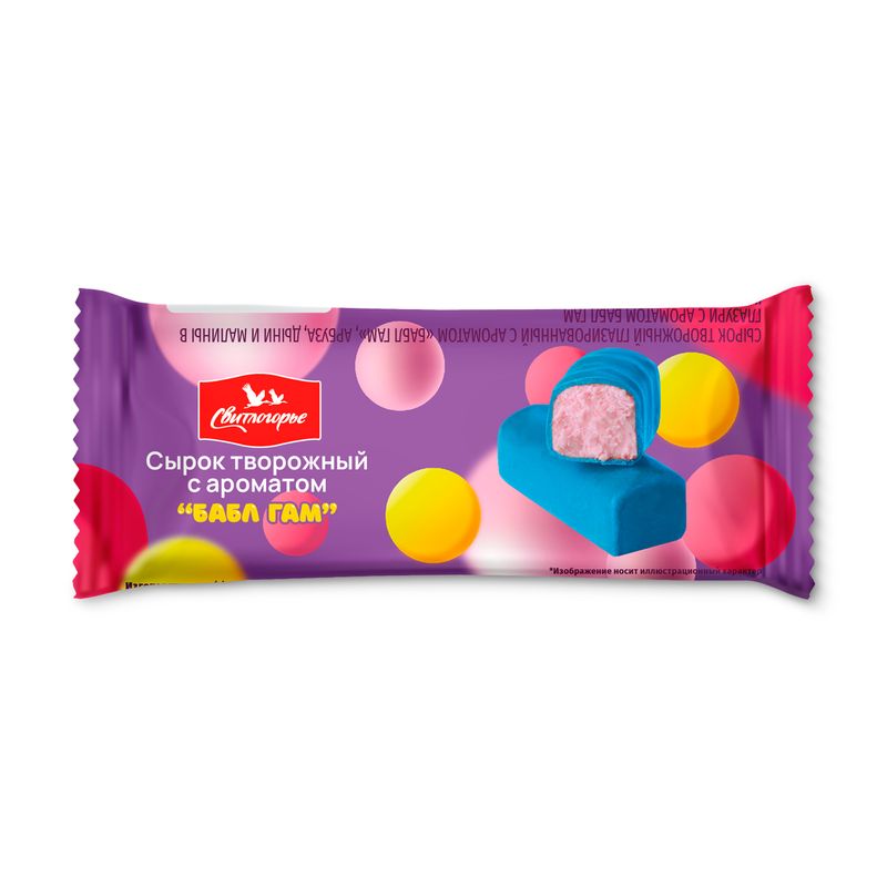 

Сырок Свитлогорье глазированный Бабл-гам 16% 40 г