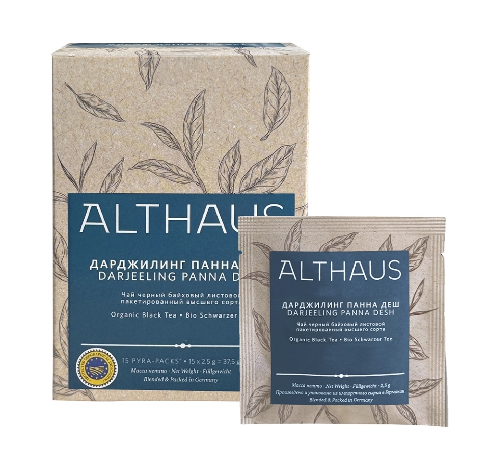 

Чай черный Althaus Dardjeeling Panna Desh пакетированный 15х2.5г, Германия