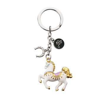 

Брелок Winko Лошадь цирковая белый 4.3x4.1 см