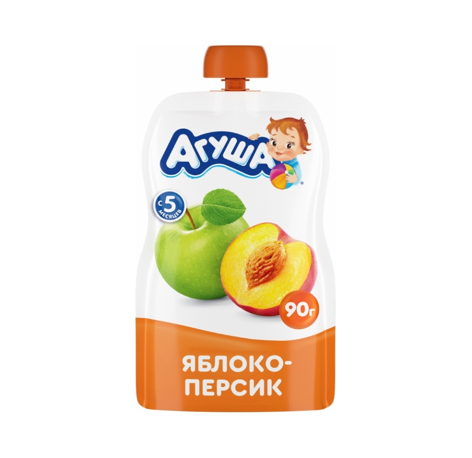 

Пюре Агуша Яблоко, персик 90 г