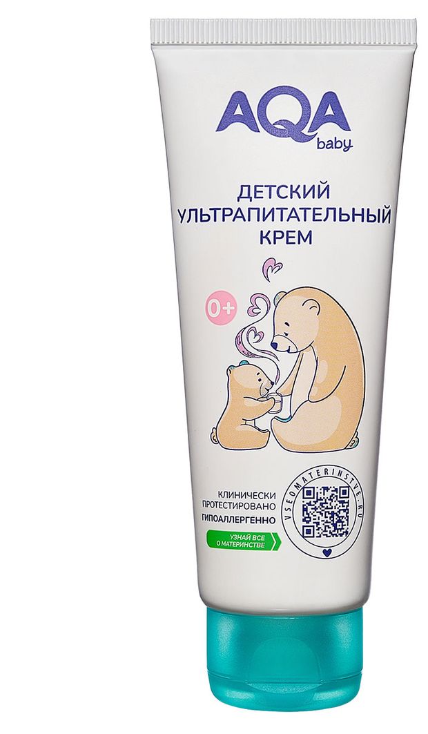 

Детский крем ультрапитательный Aqa Baby 0+, 75 мл