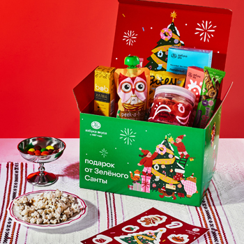 

Набор подарочный Азбука Вкуса Зелёный Санта 1008 г