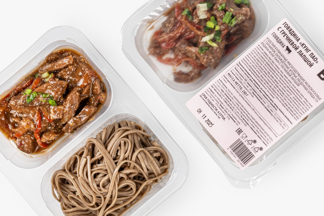 

Говядина Кунг Пао ВкусВилл с гречневой лапшой 230 г