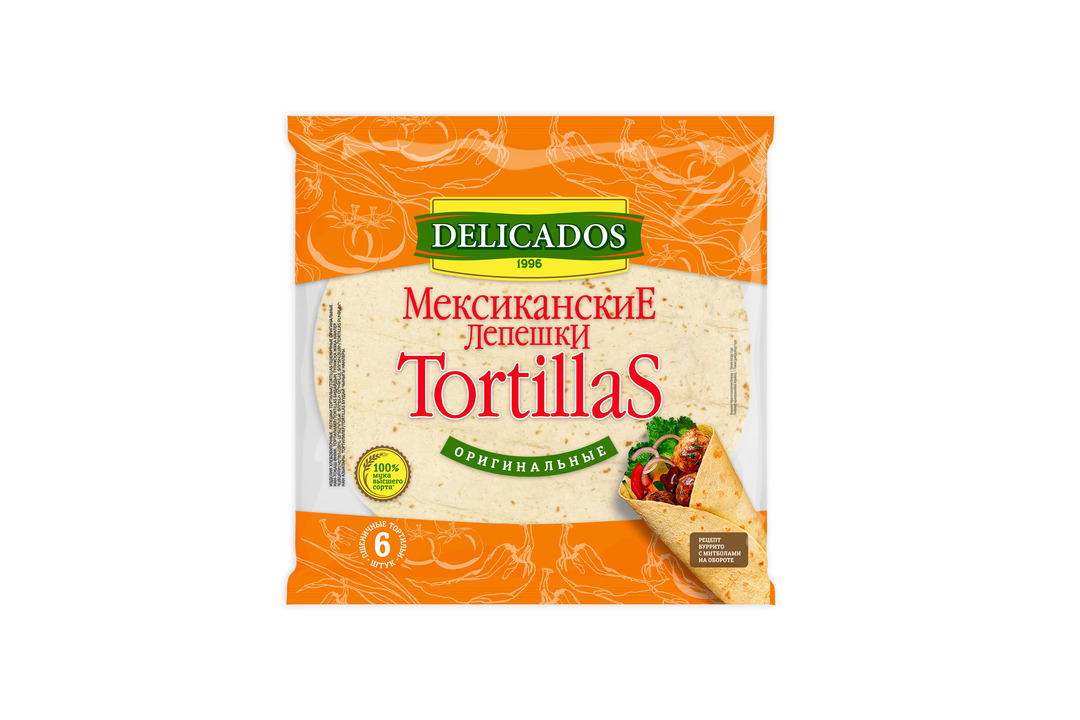 

Лепешки Delicados Tortillas мексиканские оригинальные 400 г