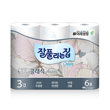 

Туалетная бумага Mirae Well Life 3 слоя 6 рулонов