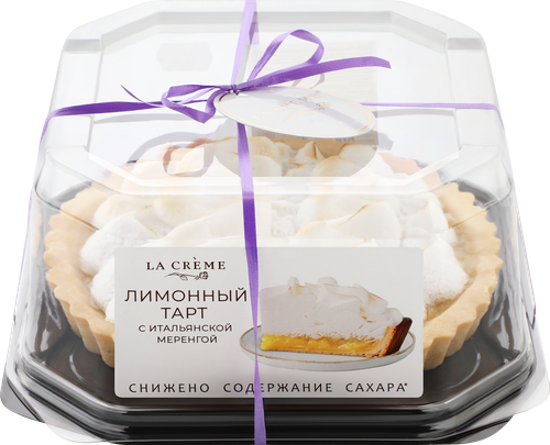 

Пирог La Creme Лимонный тарт с итальянской меренгой 600 г