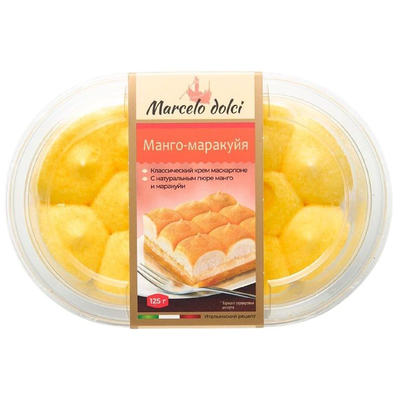 

Пирожное Marcelo Dolci Манго маракуйя 125 г