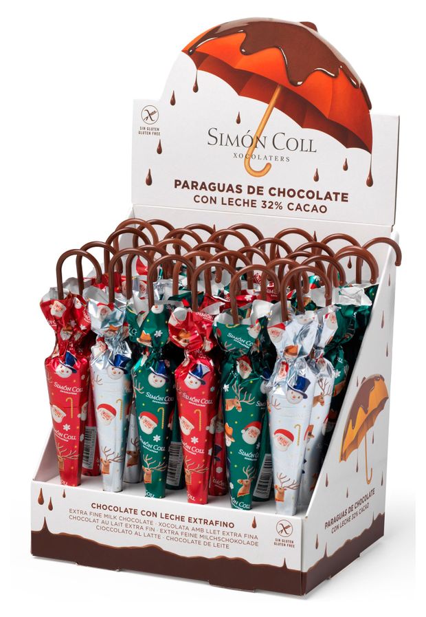 

Шоколадный зонтик Simon Coll Рождественский 35 г 1 шт. упаковка в ассортименте