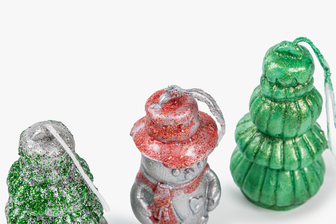 

Набор свечей декоративных Елочные игрушки 60 г