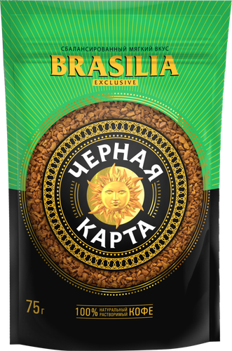 

Кофе растворимый Чёрная карта Exclusive Brasilia 75 г