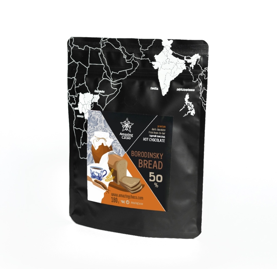 

Горячий шоколад Amazing cacao Borodinsky bread 50% 180г Россия