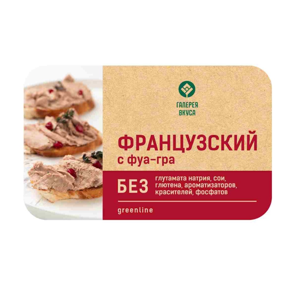 

Паштет Галерея вкуса Французский с Фуа-Гра мясо птицы 146 г