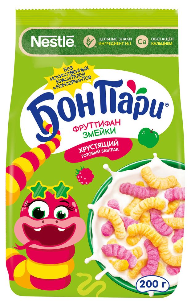 

Готовый завтрак Бон Пари Фруттифан Змейки 200 г
