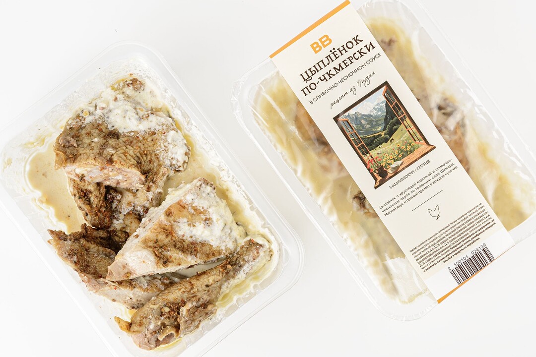 

Цыпленок по-чкмерски ВкусВилл в сливочно-чесночном соусе 380 г