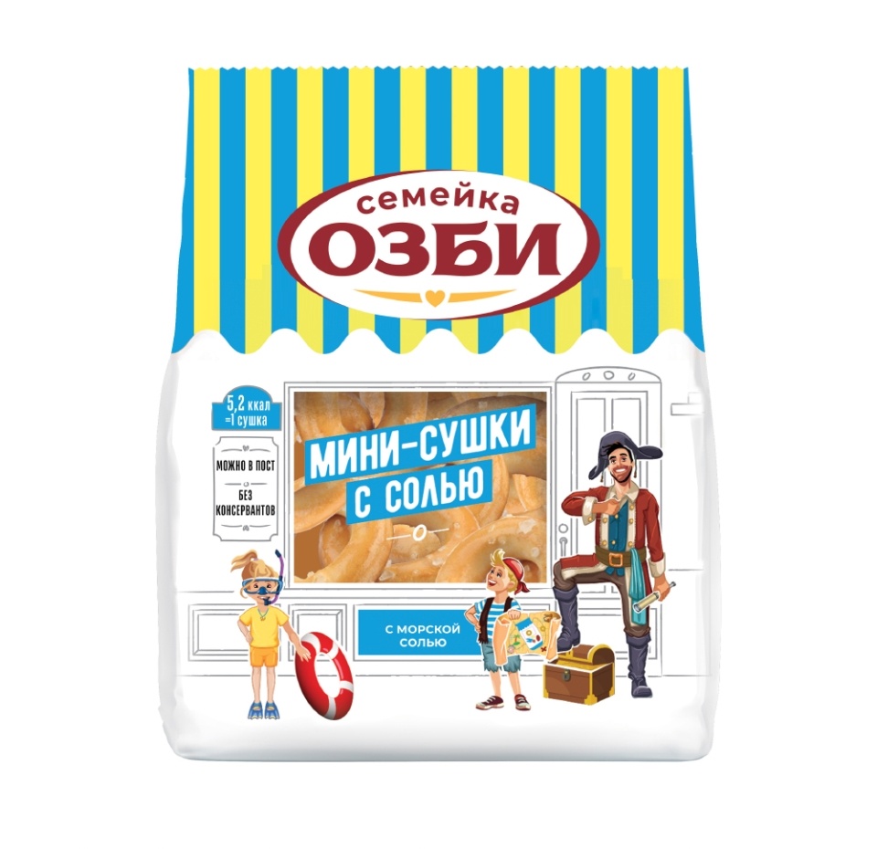 

Мини-сушки Семейка Озби с солью 150 г