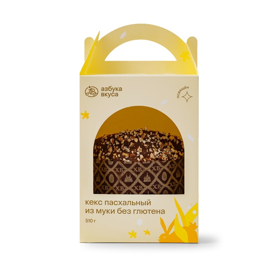 

Кекс пасхальный из муки без глютена Азбука вкуса 510 г