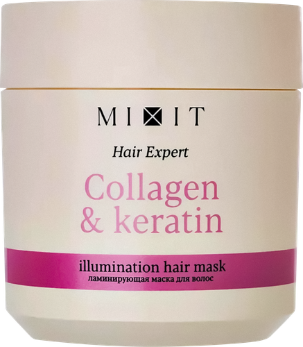 

Маска для волос Mixit Hair Expert Collagen+Keratin ламинирующая 400 мл
