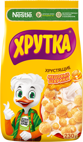 

Сухой завтрак Медовые шарики Хрутка 230 г
