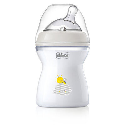 Бутылочка для кормления Chicco Естественное чувство (Natural Feeling) с силиконовой соской нейтральная с 2 месяцев 250 мл