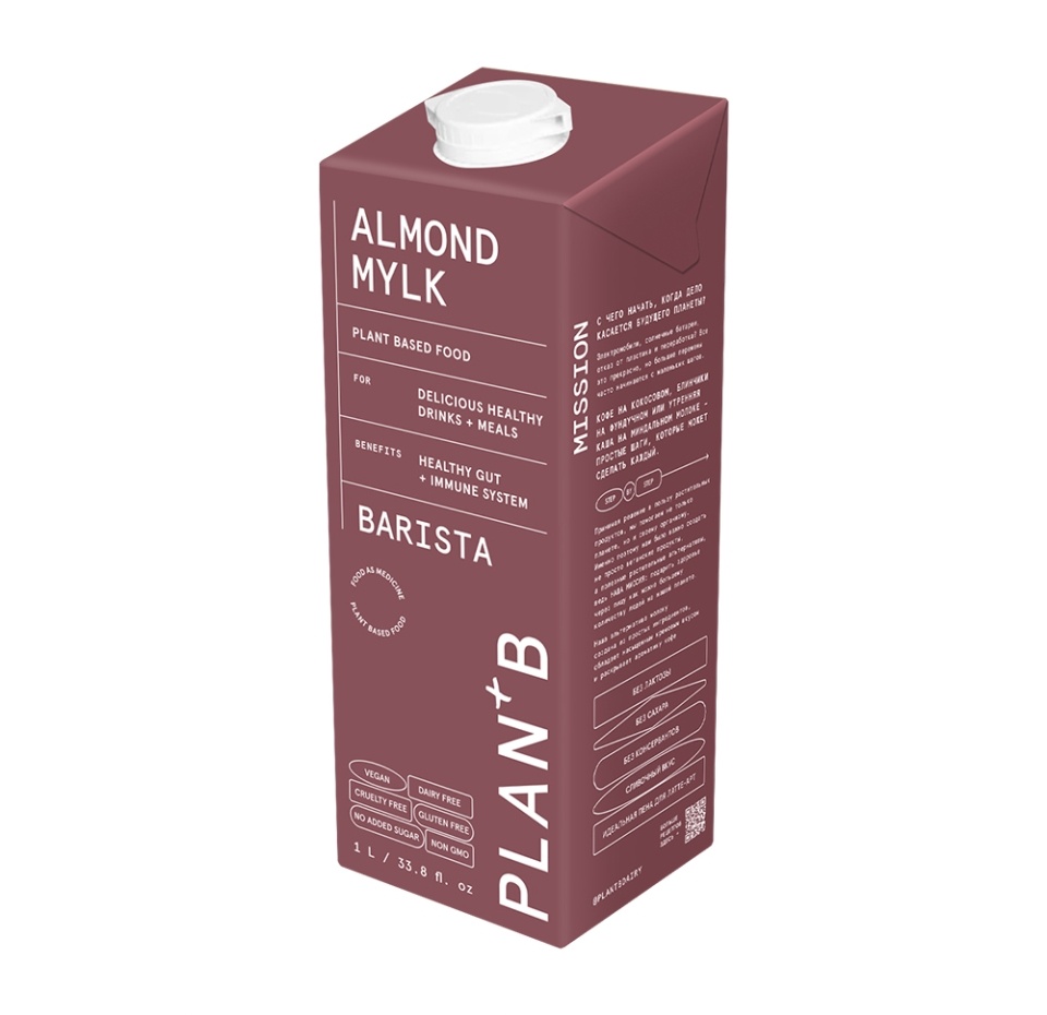 

Напиток миндальный Plan+B ООО План+Би СНГ 1л