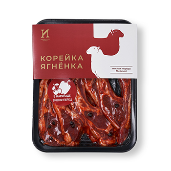 

Корейка ягненка Мяско в маринаде вишня и перец 500 г