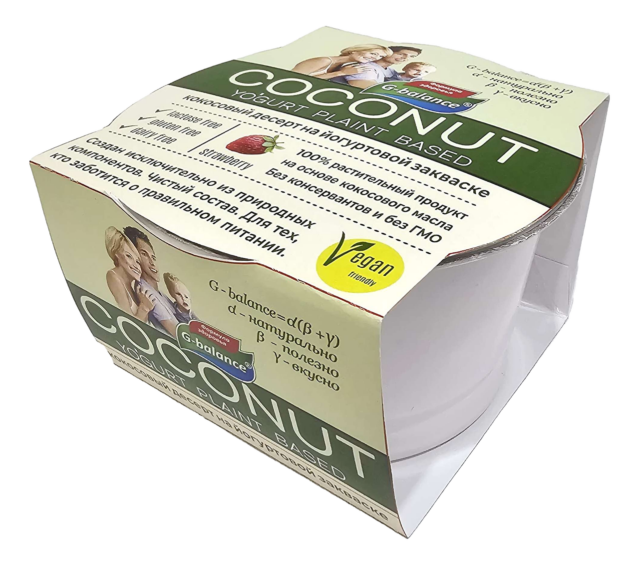 

Десерт кокосовый G-balance Клубника 170 г