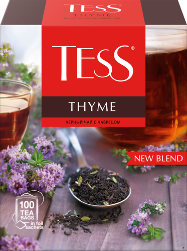

Чай Tess Thyme черный с чабрецом и цедрой лимона 100 пакетиков 150 г