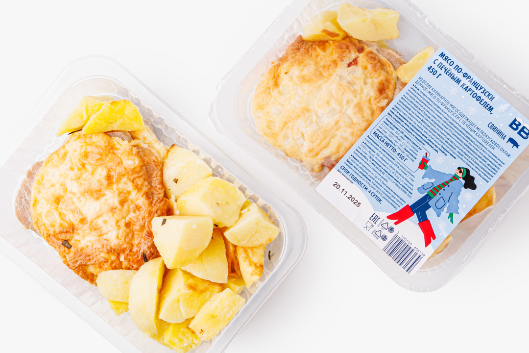 

Мясо по-французски ВкусВилл с печеным картофелем 450 г