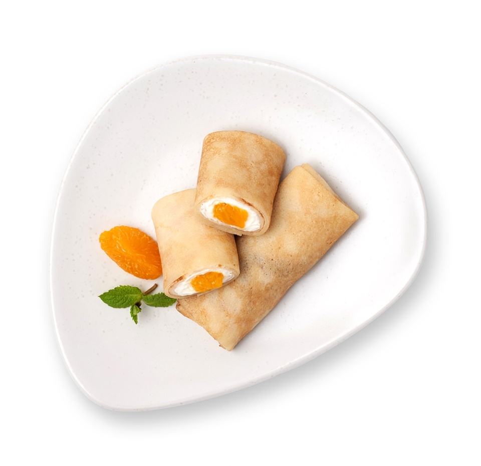 

Блинчики с мандарином и маскарпоне Азбука Вкуса. Уже готово 180 г