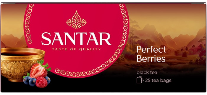 

Чай черный Santar Perfect Berries с лесными ягодами 1.5 г x 25 шт.