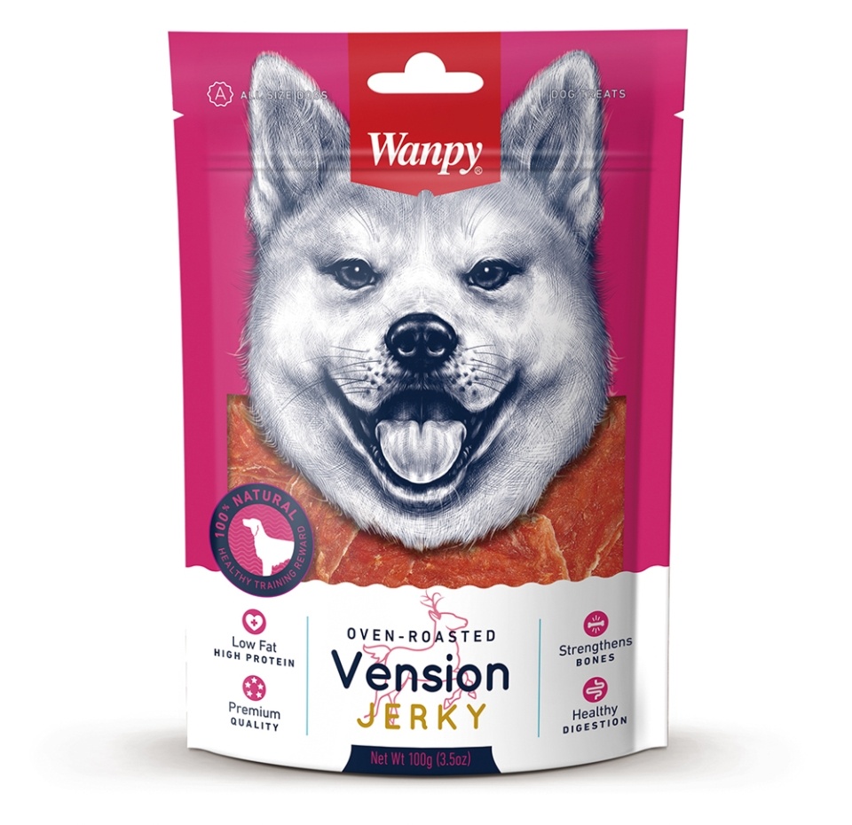 

Лакомство для собак Wanpy Dog Филе из оленины, 100 г