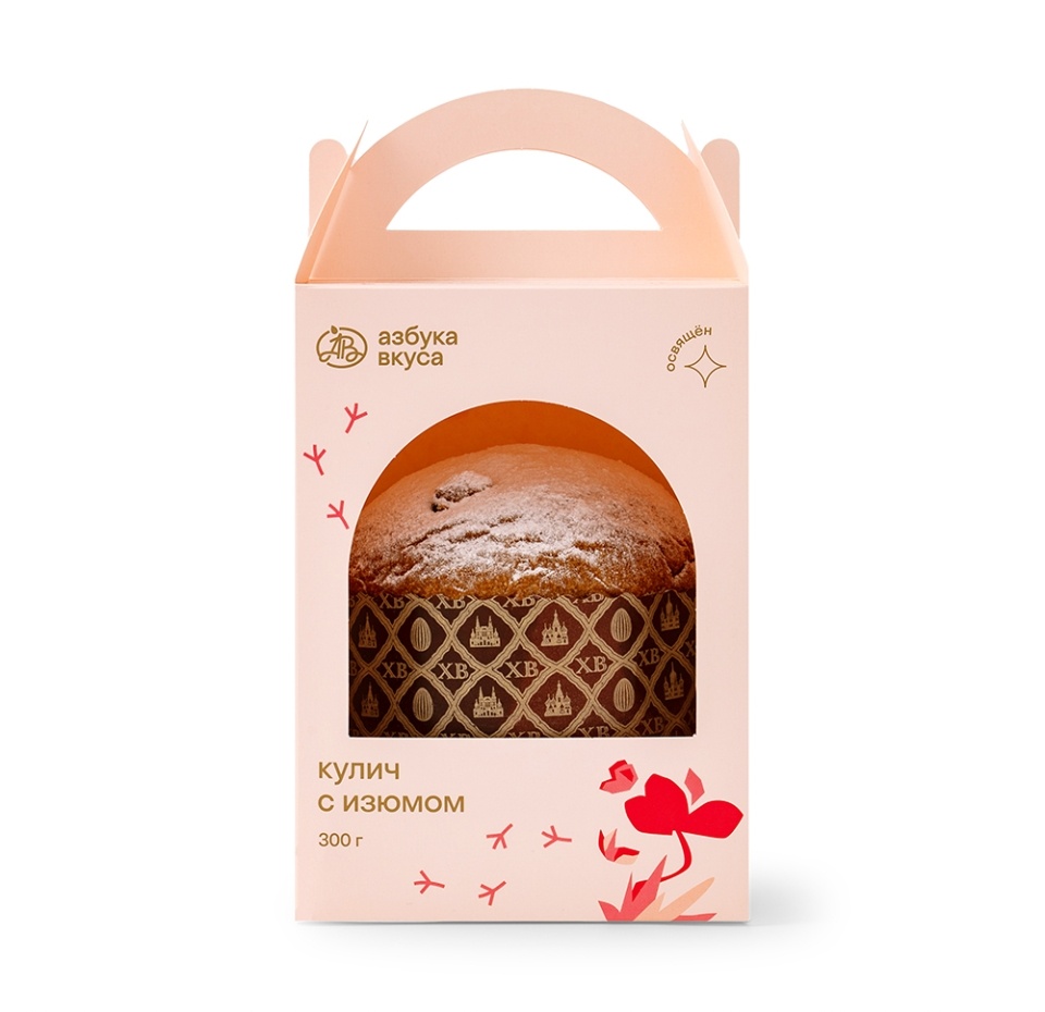 

Кулич Азбука вкуса с изюмом 300 г