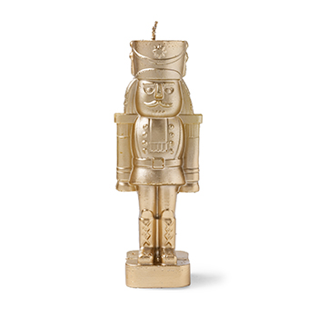 

Свеча фигурная Щелкунчик золотой парафин 19.7 см