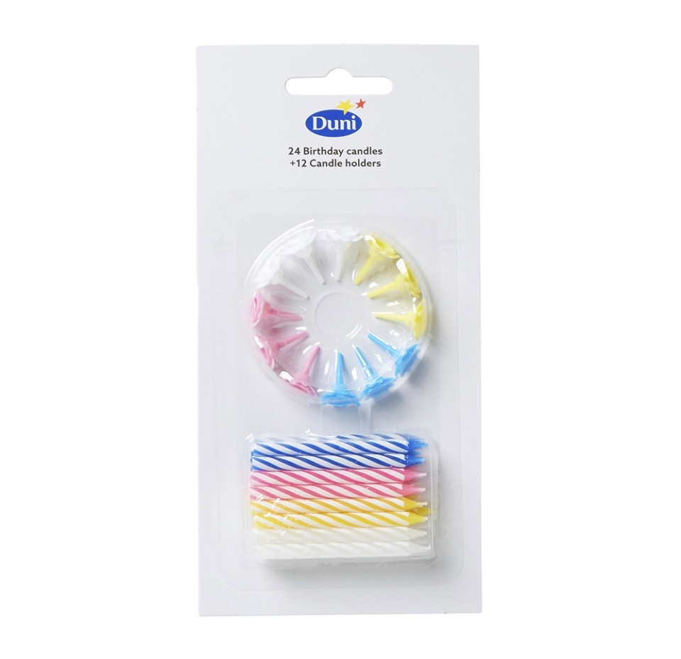 

Свечи в торт Duni 24 шт 1 уп Китай