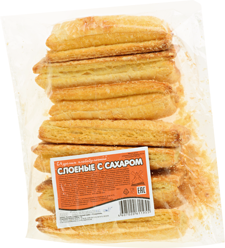 

Изделия булочное ХЗ СТАВРОПОЛЬСКИЙ слоеные с сахаром, 200г