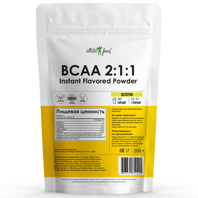 Atletic Food BCAA 2:1:1 Instant Flavored Powder Экзотик 200 г