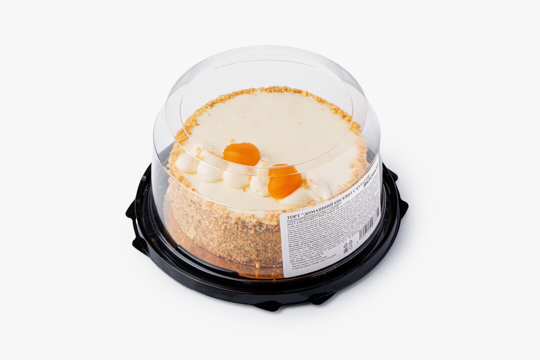 

Торт ВкусВилл Домашний бисквит с курагой 565 г