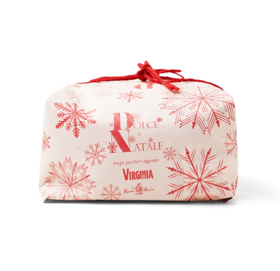 

Кулич с изюмом без добавления сахара в подарочной рождественской упаковке Amaretti Virginia 700 г, Италия
