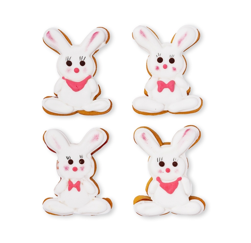 

Печенье Пасхальные кролики набор от шеф-кондитера АВ 4 шт в наборе 154 г Россия