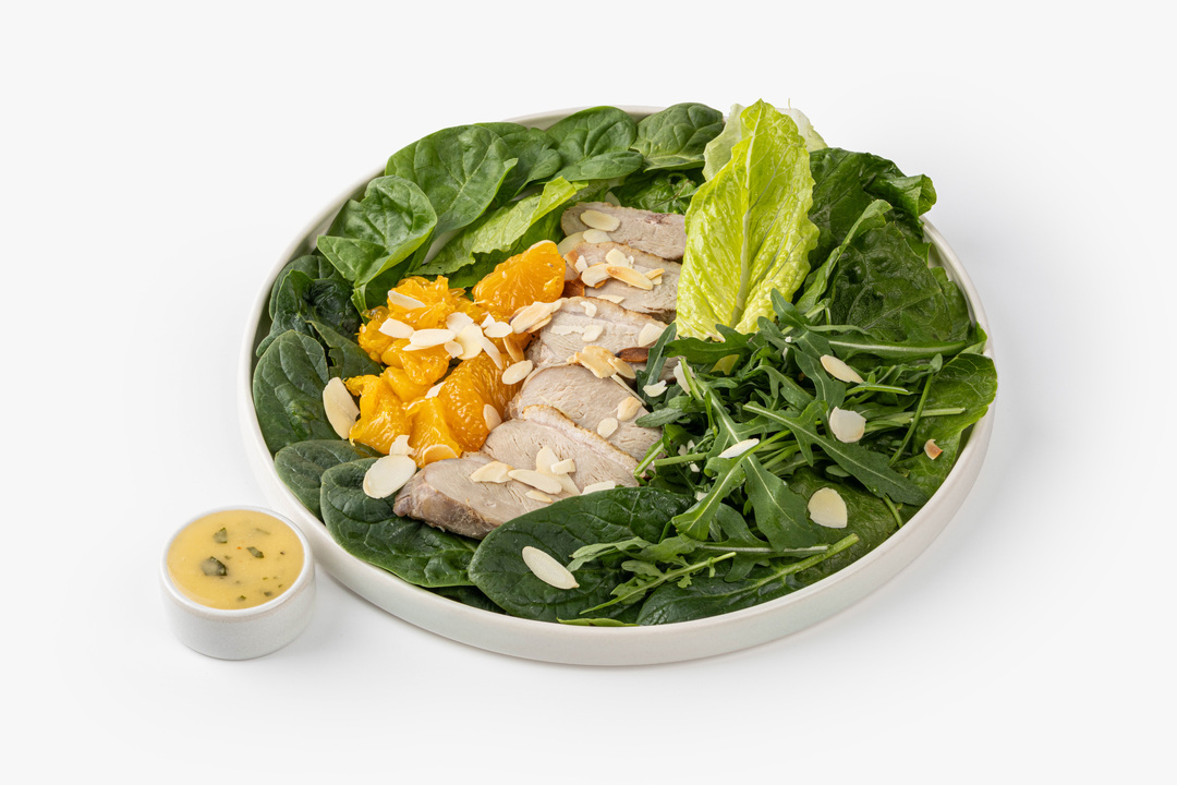 

Салат ВкусВилл с уткой су-вид и мандаринами 200 г