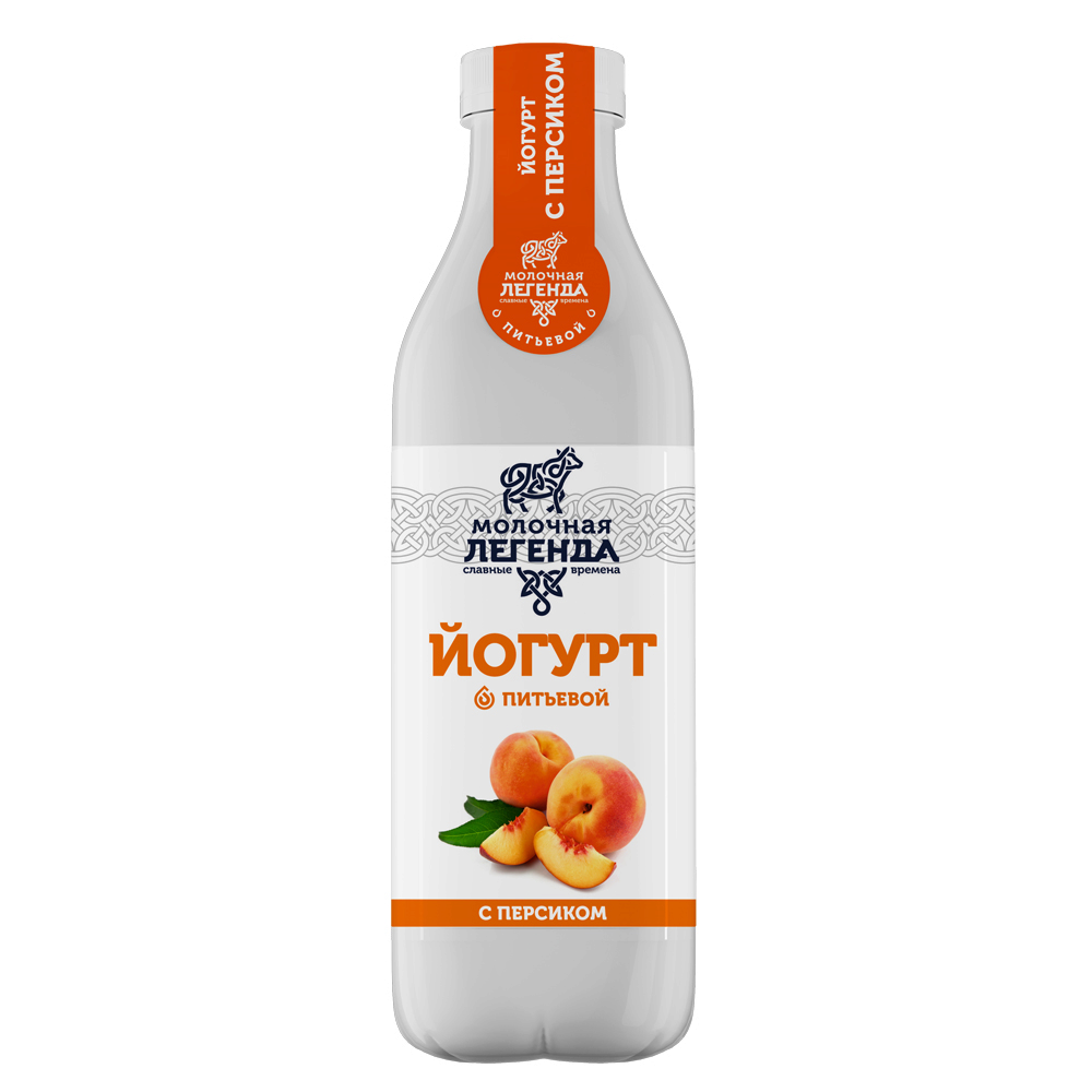 

Йогурт Молочная легенда с персиком 0.9% 900 г