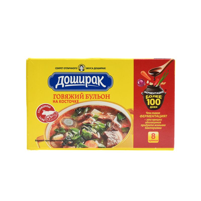 

Бульон Доширак Говяжий на косточке кубики 80 г