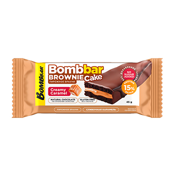 

Пирожное протеиновое BombBar Brownie Брауни Сливочная карамель без сахара 45 г