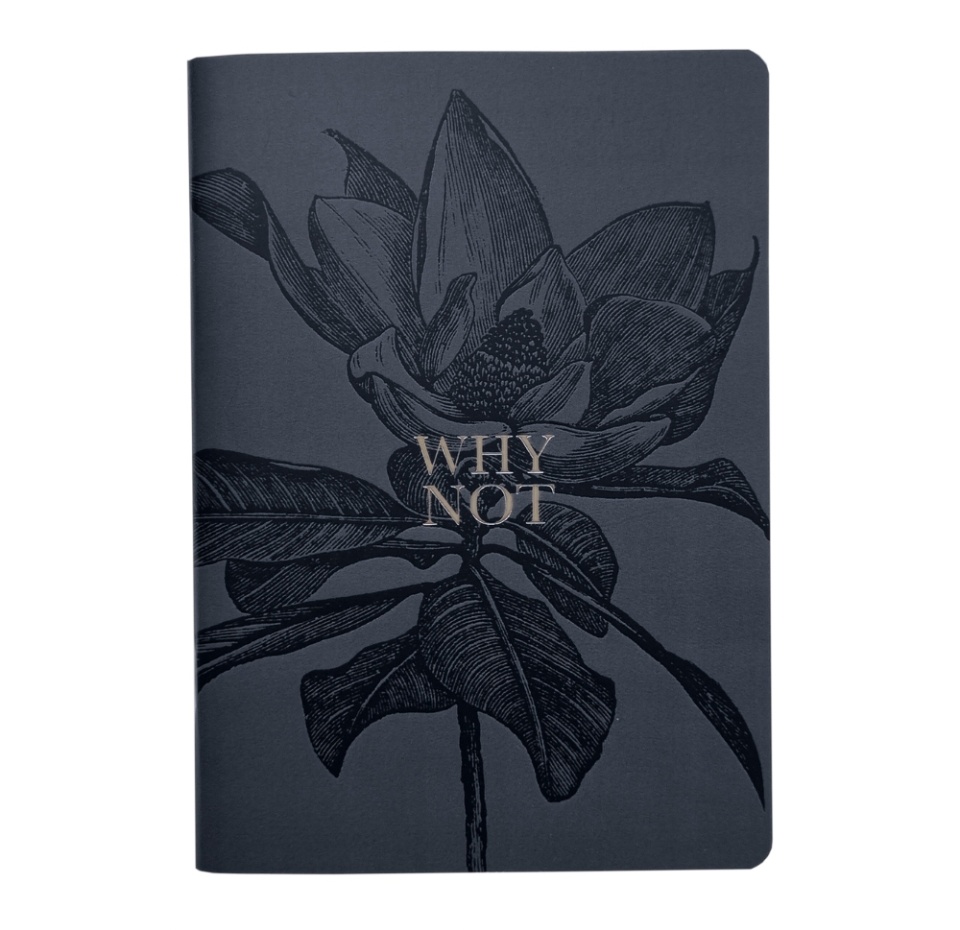 

Тетрадь в мягком переплёте на скрепке Be Smart Aesthetics «Чёрный цветок» А5 в клетку 48л