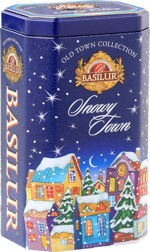

Чай черный Basilur Снежный город цейлонский байховый с лепестками василька сахарная вата 75 г