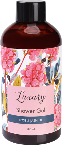 

Набор подарочный Luxury Rose&Jasmine в косметичке: гель для душа 200 мл, шампунь для волос 200 мл, мочалка 1 шт.