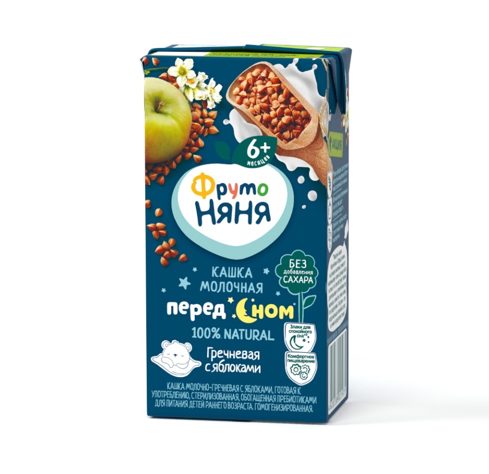 

Каша ФрутоНяня Молочно-гречневая с яблоками 200 мл