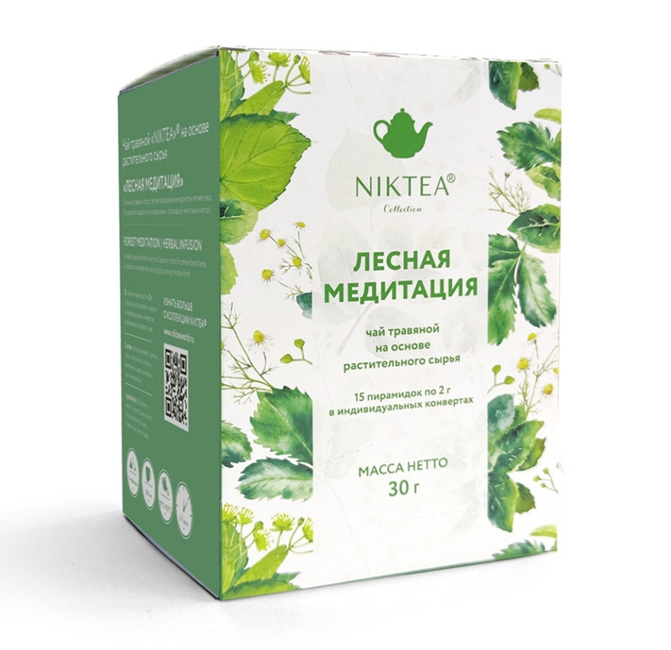 

Чай травяной Niktea Лесная Медитация пакетированный 30 г