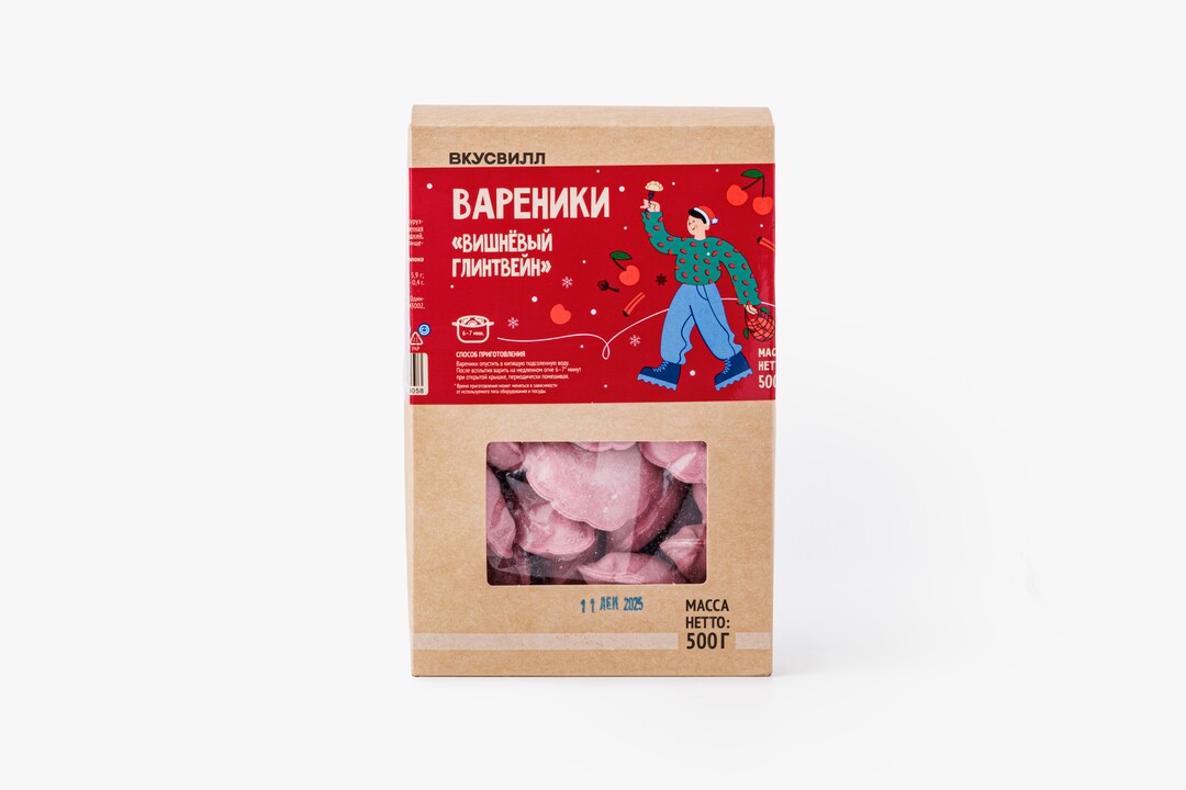 

Вареники ВкусВилл Вишнёвый глинтвейн 500 г