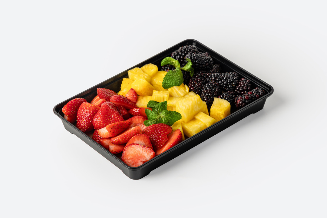 

Фруктовая тарелка Фруткорт Клубника ананас ежевика 415 г